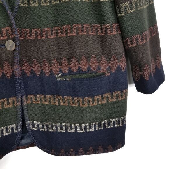 Vintage First Option Southwest Wool Blend Blazer - Picture 5 of 11
